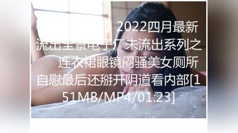 【新片速遞】2022四月最新流出全景电子厂未流出系列之❤️连衣裙眼镜闷骚美女厕所自慰最后还掰开阴道看内部[151MB/MP4/01:23]