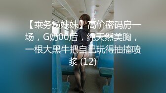 【乘务员妹妹】高价密码房一场，G奶00后，纯天然美胸，一根大黑牛把自己玩得抽搐喷浆 (12)