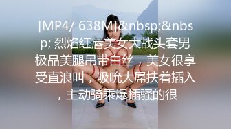 [MP4/ 638M]&nbsp;&nbsp; 烈焰红唇美女大战头套男极品美腿吊带白丝，美女很享受直浪叫，吸吮大屌扶着插入，主动骑乘爆插骚的很